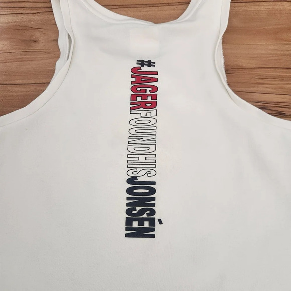 NIKE White Sleeveless Mens Athletic Top size LARGE - Picture 4 of 8